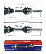 2 Front CV Axle Shafts SurTrack for Infiniti QX4 Nissan Pathfinder Pickup 95-04 picture