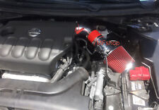 Red For 2PC 2007-2012 Nissan Altima 2.5L L4 Air Intake Kit + Filter picture