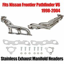 STAINLESS RACING HEADER EXHAUST MANIFOLD FOR 98-04 NISSAN FRONTIER/PATHFINDER V6 picture