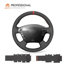 MEWANT Stitch Black Suede Steering Wheel Cover for Nissan Fuga Cima Infiniti M35 picture