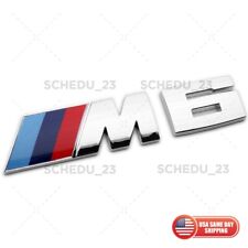 Chrome M6 Logo Emblem Badge Trunk OEM ABS M Series Performance F06 F12 F13 picture