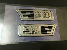 S281 EMBLEMS OF SALEEN 281 EMBLEM NEW NEVER INSTALLED CHROME BLACK -1PAIR picture