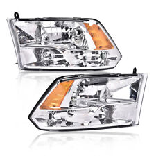 AMBER CORNER CHROME HEADLIGHTS LEFT & RIGHT FIT FOR 2009-2018 RAM 1500 2500 3500 picture