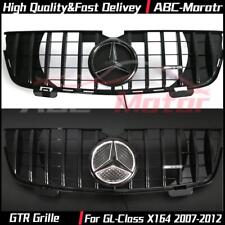 For Benz GL-Class X164 2007-2012 GL320 GL350 GL450 Black GTR Grille W/LED Emblem picture
