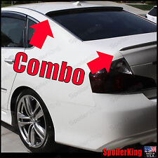 COMBO (Fits: Infiniti M35 M45 2006-10) Rear Roof Wing & Trunk Spoiler 284R/244L picture