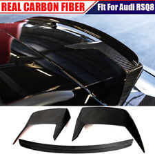 REAL CARBON FIBER Rear Roof Spoiler Window Wing Fit For Audi RSQ8 RS Q8 2020-23 picture