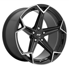 1 New 20X10.5 40 5X114.3 Niche 1PC N259 Arrow Gloss Black Brushed Wheel/Rim picture
