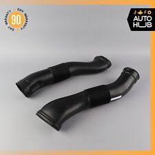 03-08 Mercedes R230 SL500 SL55 AMG Air Intake Duct Pipe Hose Set of 2 OEM picture
