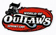 World of Outlaws Sprint Car Series RED RACING DECAL / STICKER picture
