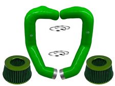 air intake for BMW M6 F12 S63 front mount - GREEN + 2 Air Filters picture