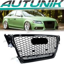 Honeycomb RS4 Front Black Grill Mesh Grille for Audi A4 B8 S4 2009-2011 2012 picture