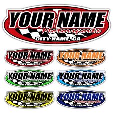 Custom Name Motorsports Decal Trailer Car IMCA Model Modified Sprint Stock Track picture