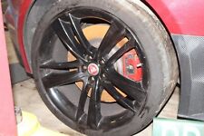 14-17 F TYPE Alloy Cyclonne Rear Wheel 20x10.5 Five 5 Split Spoke Black Rim OE picture