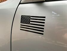 2 Black American Flag Vinyl Decal Sticker Toyota Tacoma and Tundra  picture