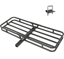 WEIZE 500lbs Hitch Mount Cargo Carrier Basket Fit 2'' Receiver for Car SUV Truck picture