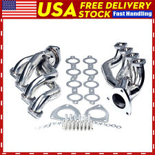 Steel Headers For 4.8L 5.3L V8 00-06 Chevy GMC Avalanche Silverado Sierra Tahoe picture