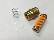 ROCHESTER QUADRAJET CARBURETOR FUEL INLET FITTING FILTER SPRING SIDE FEED CHEVY picture