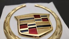 Cadillac Escalade, ATS, CTS, DTS, SRX, STS Front Grille Emblem - Gold picture