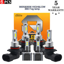For Chevy Trailblazer 2002-2009 6x 6000K LED Headlights kit 880 Fog Bulbs Combo picture