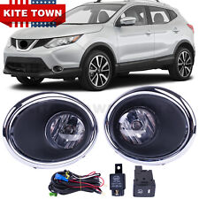 One Set Fog Lights Lamps w/Wiring + Switch + Covers For Nissan Rogue Sport 17-19 picture