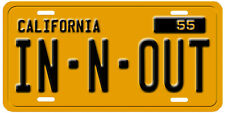 California Vintage YELLOW Personalized License Plate picture