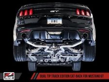 AWE 3020-33030 Tuning for S550 Mustang GT C/B Exhaust-Track ( Black Tips) picture