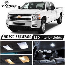 2007-2013 Chevy Silverado White LED Interior Lights Package Kit picture