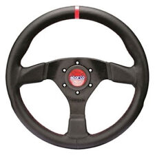 Sparco Steering Wheel R383 Champion Black Leather / Red Stiching picture