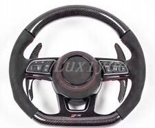 fit Audi A3 A4 S3 S4 S5 RS3 RS4 RS5 Alcantara+Carbon fiber Steering wheel Frame picture