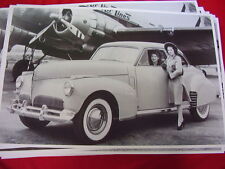 1941 STUDEBAKER  PRESIDENT COUPE WITH AIR PLANE   BIG 11 X 17  PHOTO /  PICTURE picture