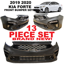 FITS 2019 2020 2021 KIA FORTE FRONT BUMPER SET COMPLETE  GRILLS FOGS UPPER LOWER picture