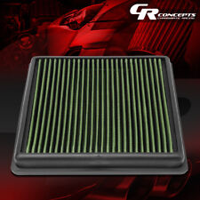 GREEN WASHABLE HIGH FLOW AIR FILTER PANEL FOR 2006-2015 MITSUBISHI L200/TRITON picture