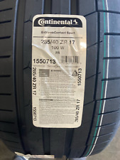 2 New 285 40 17 Continental Extreme Contact Sport Tires picture