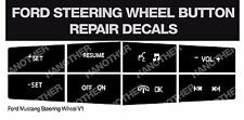 FORD STEERING WHEEL BUTTON REPAIR DECALS STICKERS MUSTANG picture