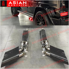 VALVED EXHAUST CARBON TIPS for MERCEDES BENZ AMG G63 G500 G550 W463A W464 18+ picture