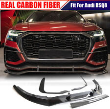For Audi RSQ8 RS Q8 2021-24 REAL CARBON FIBER Front Bumper Lip Splitter Spoiler picture