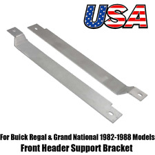 For G Body Buick Regal Grand National Front Header Support Bracket Pair 1982-88 picture