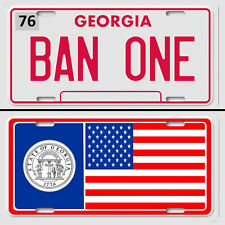 BAN ONE Smokey and The Bandit Georgia 2 Aluminum License Plate Tag Burt Reynolds picture