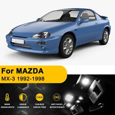 White LED Interior Lights For MAZDA MX-3 1992-1998 Package Kit 8X picture