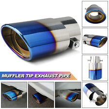 Car Exhaust Pipe Tip Rear Tail Muffler Stainless Chrome Universal Accessories US picture