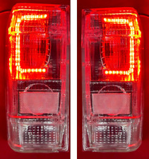 1983-1992 Ford Ranger and Bronco II 84 - 90 CLEAR Tail Lights W Built-In LED NEW picture