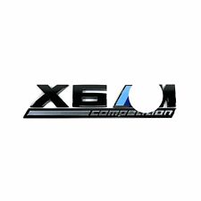 X6 Series Gloss Black Emblem X6M COMPETITION Number Letters Rear Trunk Badge picture
