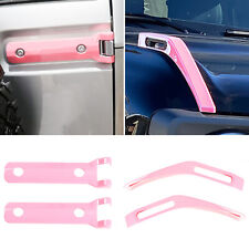 Pink Front Engine Hood & Tailgate Spare Tire Hinge Cover For Ford Bronco 2021+ picture