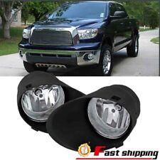 Pair Fit 2007-2013 Toyota Tundra 2008-2011 Sequoia Bumper Clear Lens Fog Lights picture