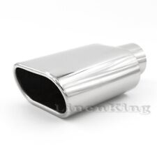 Stainless Steel Exhaust Tip Pipe Rolled Oval Slant 2.5