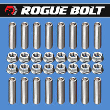 FORD 351C 351M 400M HEADER STUD KIT BOLTS STAINLESS STEEL CLEVELAND M-BLOCK BOSS picture