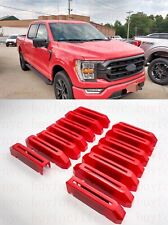 Fits 2021-2023 Ford F-150 XL/XLT Main Gloss Race Red Grille insert Trim picture