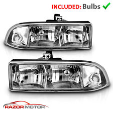 For 1998-2004 Chevy S10 Pickup Truck/Chevy Blazer SUV Chrome Headlights Assembly picture