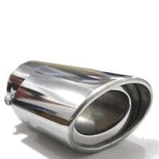 Car SUV Exhaust Trim Tip Muffler Pipe Silver Chrome Tail Throat Pipe Accessories picture