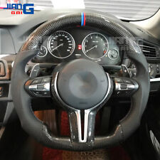 Carbon Fiber Steering Wheel Fit BMW M2 M3 M4 M5 F30 F80 F15 No Heated picture